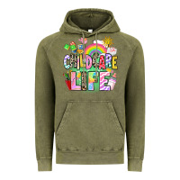 Vintage Olive childcare life Vintage Hoodie - AdoDesignShop
