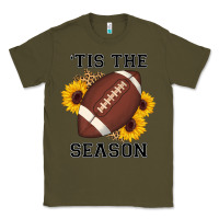 Army Green tis the season football sunflower Classic Tee - AdoDesignShop