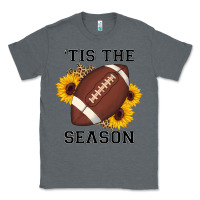Charcoal Heather tis the season football sunflower Classic Tee - AdoDesignShop