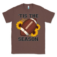 Chestnut tis the season football sunflower Classic Tee - AdoDesignShop