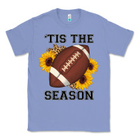 Colony Blue tis the season football sunflower Classic Tee - AdoDesignShop