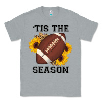 Heather Grey tis the season football sunflower Classic Tee - AdoDesignShop