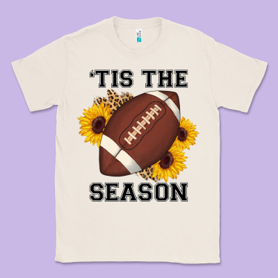 Tis The Season Football Sunflower Classic Tee Designed By Adodesignshop