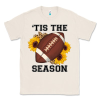 Natural tis the season football sunflower Classic Tee - AdoDesignShop