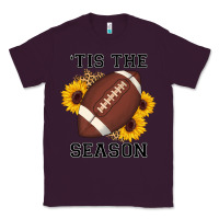 Plum tis the season football sunflower Classic Tee - AdoDesignShop