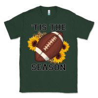 Sports Green tis the season football sunflower Classic Tee - AdoDesignShop