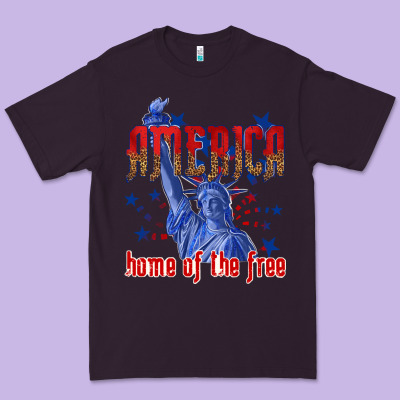 Premium Tee America home of the free