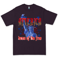 Plum America home of the free Premium Tee - texasbilliewilder