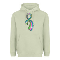 Matcha metastatic breast cancer ribbon Heavyweight Hoodie - LillyAllenDesigns