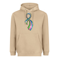 Mushroom metastatic breast cancer ribbon Heavyweight Hoodie - LillyAllenDesigns