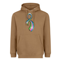 Toasted Coconut metastatic breast cancer ribbon Heavyweight Hoodie - LillyAllenDesigns