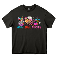 Asphalt peace love nursing Heavy Core Tee - Zillion Design Studio