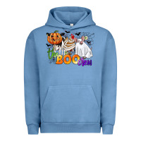 Pigment Pebble Blue the boo crew Urban Hoodie - CowGirlArtShop