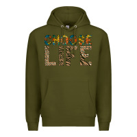 Army Green Choose life Premium Hoodie - Bettercallsaul