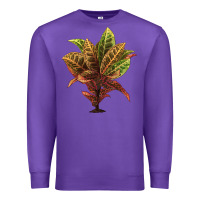 Purple Croton Premium Sweatshirt - LillyAllenDesigns