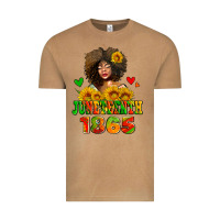Vintage Camel afro woman juneteenth 1865 Vintage Tee - AdoDesignShop