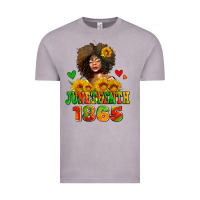 Vintage Zinc afro woman juneteenth 1865 Vintage Tee - AdoDesignShop