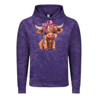 Cloud Purple cute  heifer Vintage Hoodie - AdoDesignShop