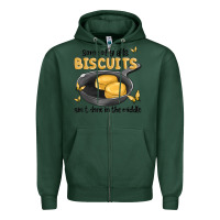 Sports Green some of yalls biscuits aint done in the middle Zipper Hoodie - MaliasSmallBusiness