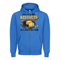 True Royal some of yalls biscuits aint done in the middle Zipper Hoodie - MaliasSmallBusiness