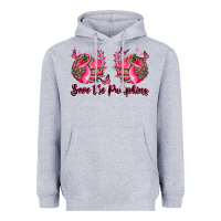 Heather Grey save the pumpkins Heavyweight Hoodie - LillyAllenDesigns