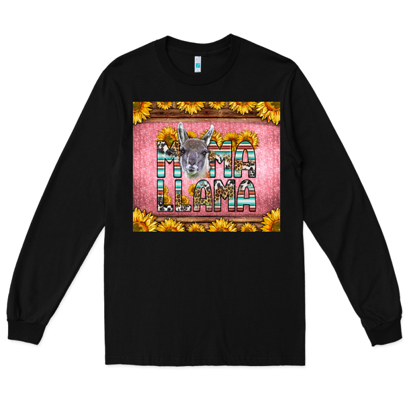 Mama Llama Sunflowers Long Sleeve Tee by LillyAllenDesigns | Teevron