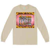 Mushroom mama llama sunflowers Long Sleeve Tee - LillyAllenDesigns