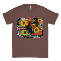 Chestnut western rooster coop animals sunflowers cowhide serape wooden Classic Tee - Artiststas