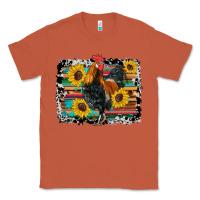 Copper western rooster coop animals sunflowers cowhide serape wooden Classic Tee - Artiststas