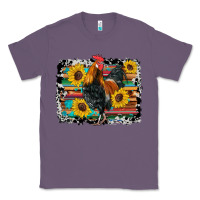 Lavender western rooster coop animals sunflowers cowhide serape wooden Classic Tee - Artiststas