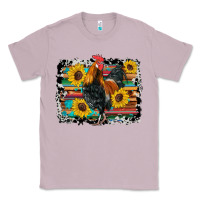 Lilac western rooster coop animals sunflowers cowhide serape wooden Classic Tee - Artiststas