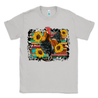 Moon Dust western rooster coop animals sunflowers cowhide serape wooden Classic Tee - Artiststas