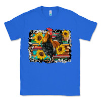 True Royal western rooster coop animals sunflowers cowhide serape wooden Classic Tee - Artiststas
