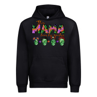 Black personalized this mama loves her monsters Urban Hoodie - CowGirlArtShop