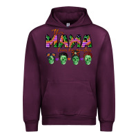 Mauve Wine personalized this mama loves her monsters Urban Hoodie - CowGirlArtShop
