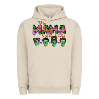 Pigment French Oak personalized this mama loves her monsters Urban Hoodie - CowGirlArtShop