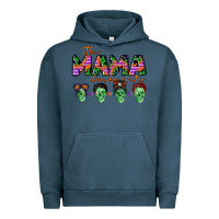 Pigment Midnight Navy personalized this mama loves her monsters Urban Hoodie - CowGirlArtShop