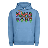 Pigment Pebble Blue personalized this mama loves her monsters Urban Hoodie - CowGirlArtShop
