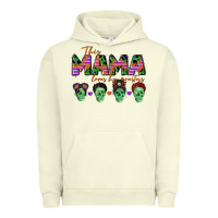 Pigment Pistachio personalized this mama loves her monsters Urban Hoodie - CowGirlArtShop