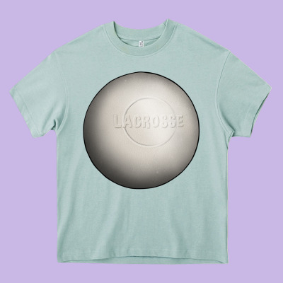 Lacrosse Ball Heavy Core Tee Designed By Texasbilliewilder