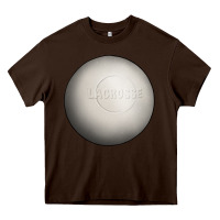 Chocolate Brown lacrosse ball Heavy Core Tee - texasbilliewilder
