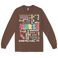Chestnut nurse word Long Sleeve Tee - JahusDesignShop