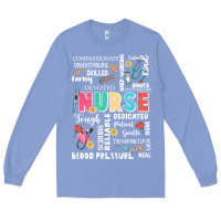 Colony Blue nurse word Long Sleeve Tee - JahusDesignShop