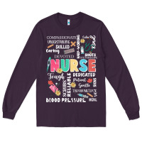 Plum nurse word Long Sleeve Tee - JahusDesignShop