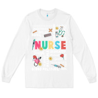 White nurse word Long Sleeve Tee - JahusDesignShop