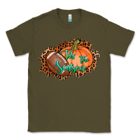 Army Green tis the season football pumpkin Classic Tee - AdoDesignShop