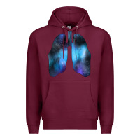 Burgundy white lungs Premium Hoodie - Bettercallsaul