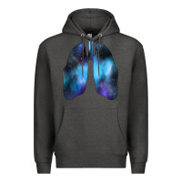 Charcoal Heather white lungs Premium Hoodie - Bettercallsaul