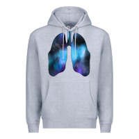 Heather Grey white lungs Premium Hoodie - Bettercallsaul