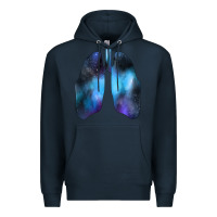 Navy white lungs Premium Hoodie - Bettercallsaul